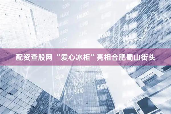 配资查股网 “爱心冰柜”亮相合肥蜀山街头